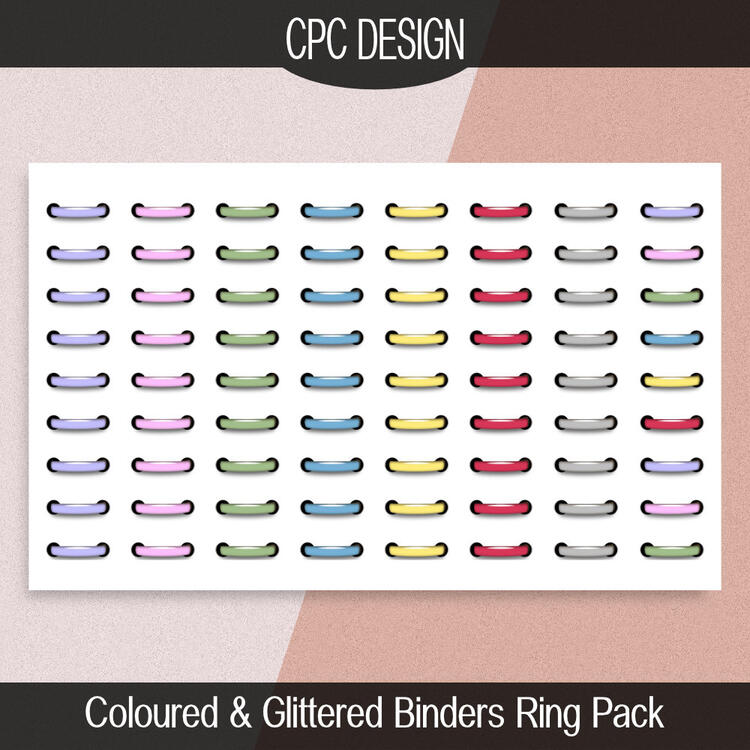 Coloured Binder Rings